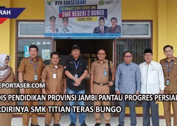 Kadis Pendidikan Provinsi Jambi Pantau Progres Persiapan Berdirinya SMK Titian Teras Bungo