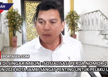 Junedi Singarimbun : Sosialisasi Perda Nomor 2 Tahun 2024 Kota Jambi Sangat Penting Untuk Pelaku Usaha