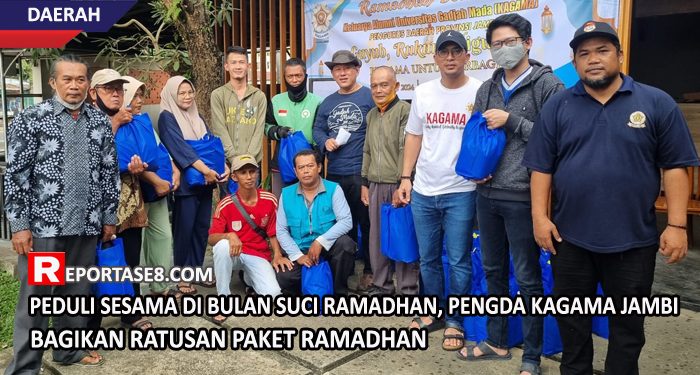 Peduli Sesama Di Bulan Suci Ramadhan, Pengda Kagama Jambi Bagikan Ratusan Paket Ramadhan