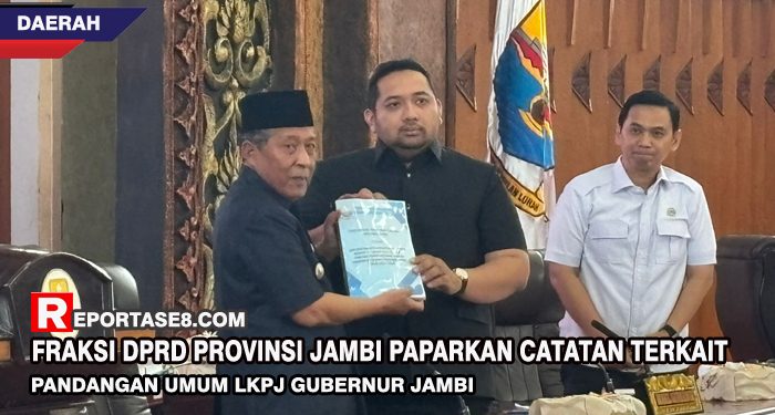 Fraksi DPRD Provinsi Jambi Paparkan Catatan Terkait Pandangan Umum LKPJ Gubernur Jambi