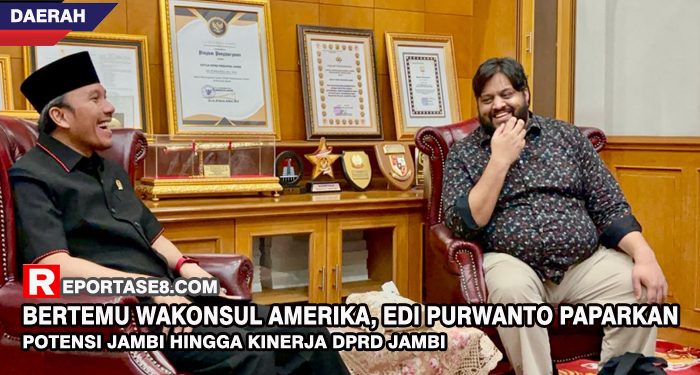 Bertemu Wakonsul Amerika, Edi Purwanto Paparkan Potensi Jambi hingga Kinerja DPRD Jambi