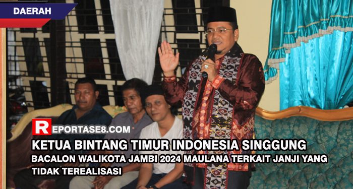 Ketua Bintang Timur Indonesia Singgung Bacalon Walikota Jambi Maulana Terkait Janji Yang Tidak Terealisasi