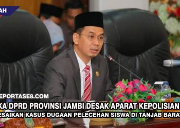 Waka DPRD Provinsi Jambi Desak Aparat Kepolisian Selesaikan Kasus Dugaan Pelecehan Siswa di Tanjab Barat