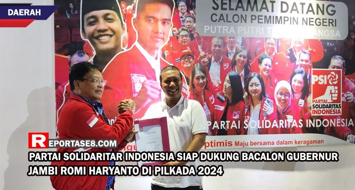 Bacalon Gubernur Jambi Romi Haryanto Kembali Mendapat Didukungan PSI