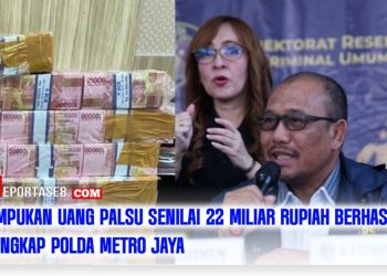 Polda Metro Jaya Ungkap Sindikat Uang Palsu Senilai 22 Miliar Rupiah