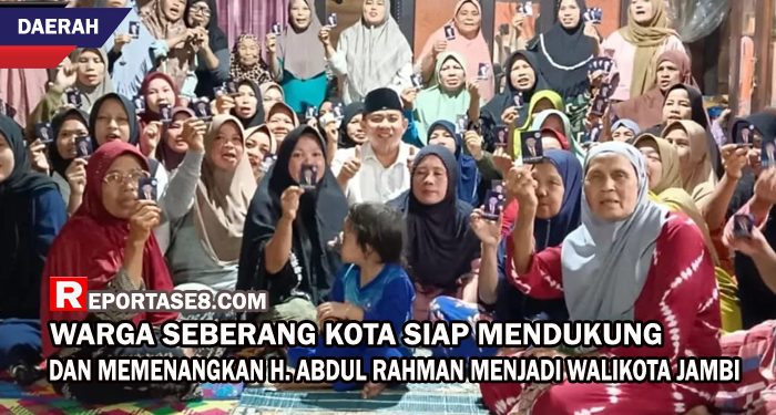 Warga Seberang Kota Siap Mendukung dan Memenangkan H. Abdul Rahman Menjadi Walikota Jambi