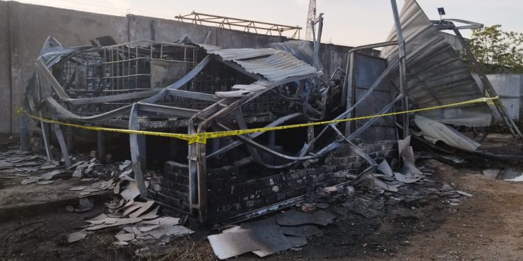 Gudang Penyimpanan BBM Waskita Terbakar