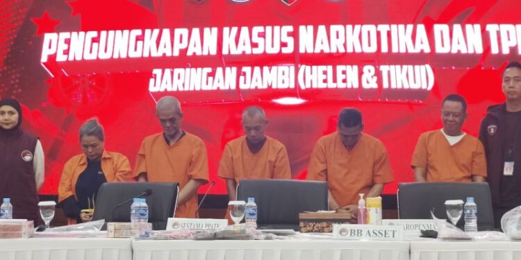 Bareskrim Mabes Polri Tangkap Tiga Bersaudara yang Jadi Bandar Besar Narkoba Jambi