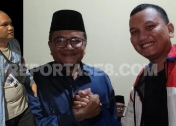 Tak Dukung Haris Sani, Oknum Berkaos Maulana Rusak Baliho Haris-Sani