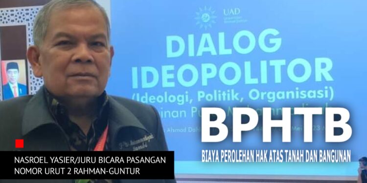 Nasroel Yasier Jubir Rahman Guntur : Kemungkinan Besar BPHTB Kota Jambi Akan Dipangkas 50 persen