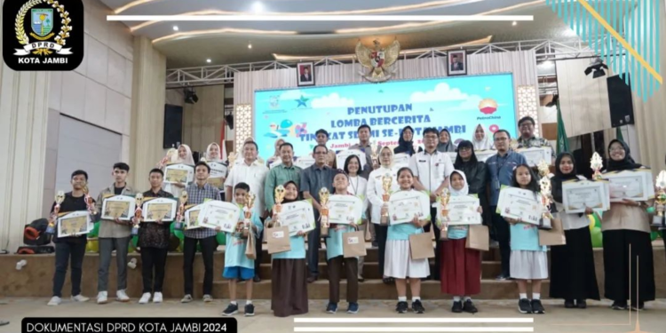 Anggota DPRD Kota Jambi, Bapak H. Muslim Hadiri Penutupan lomba bercerita tingkat SD/MI se-Kota Jambi