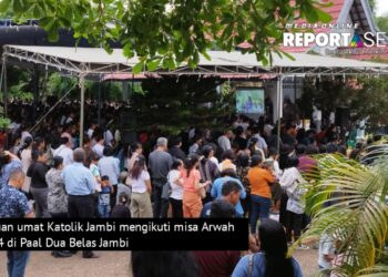 Peringatan Hari Arwah Gereja Katolik Jambi Dihadiri Ribuan Umat
