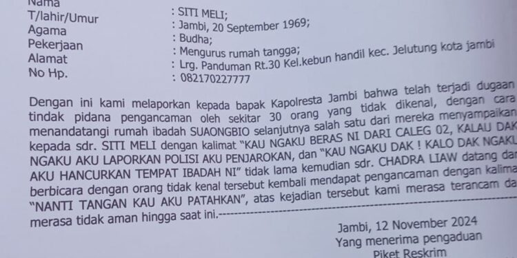Diduga Gerombolan TIM Maulana Diza Teror Pengurus Rumah Ibadah Konghucu