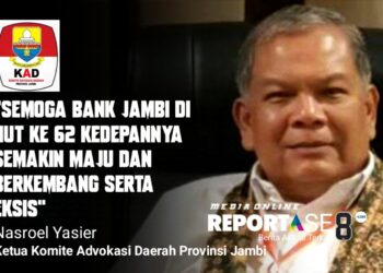 Nasroel Yasier Ketua KAD Jambi Ucapkan Selamat HUT Bank Jambi Ke 62