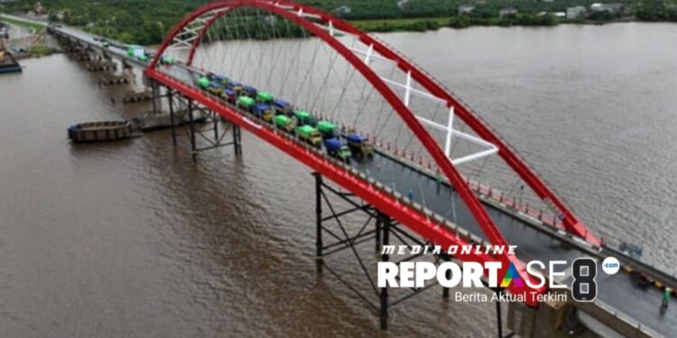 Jembatan 1.262 meter, Penghubung Indonesia-Malaysia Disambut Antusias Warga