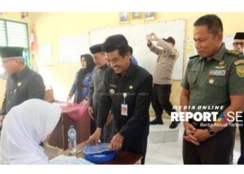 Pj. Bupati Muaro Jambi Raden Najmi Turun Tinjau Program Makan Gratis Bersama Forkopimda