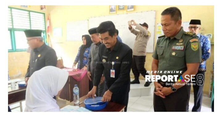 Pj. Bupati Muaro Jambi Raden Najmi Turun Tinjau Program Makan Gratis Bersama Forkopimda