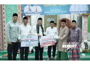 Bupati Muaro Jambi Bambang Bayu Suseno Sambut Wagub Abdullah Sani Dalam Safari Ramadhan