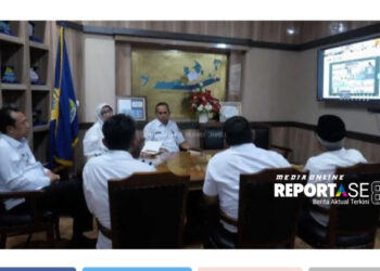 Bupati Muaro Jambi Bambang Bayu Suseno Didampingi Wakil Bupati Junaidi H. Mahir Ikuti Zoom Meeting dari KPK