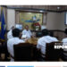 Bupati Muaro Jambi Bambang Bayu Suseno Didampingi Wakil Bupati Junaidi H. Mahir Ikuti Zoom Meeting dari KPK