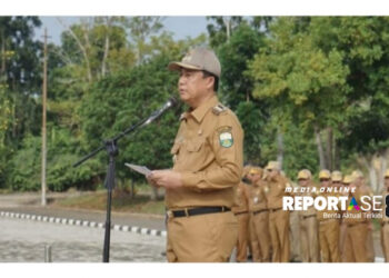  Bupati Muaro Jambi Bambang Bayu Suseno Pimpin Apel Perdana