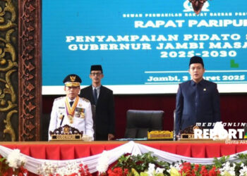 Ketua DPRD Provinsi Jambi M. Hafiz Pimpin Sidang Paripurna Agenda Penyampaian Pidato Gubernur Jambi