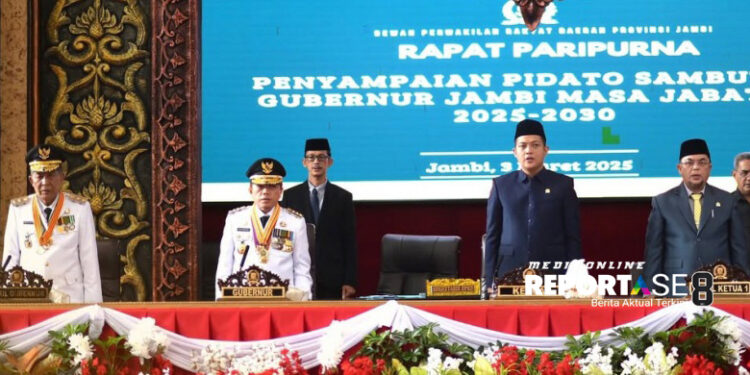 Ketua DPRD Provinsi Jambi M. Hafiz Pimpin Sidang Paripurna Agenda Penyampaian Pidato Gubernur Jambi
