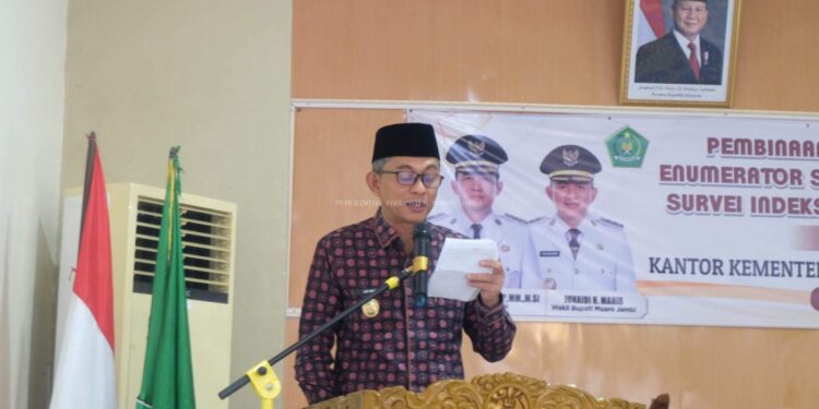 Wabub Junaidi Mahir Buka Kegiatan Rapat Pembinaan Narahubung dan Calon Enumerator Survei