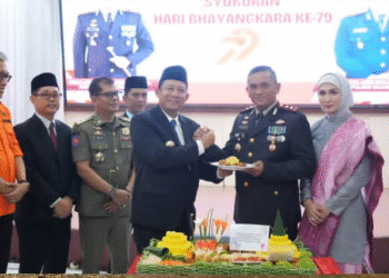 Puncak HUT Bhayangkara ke-79 Bupati Muaro Jambi BBS Sampaikan Polri Selalu Menjadi Pengayom Masyarakat