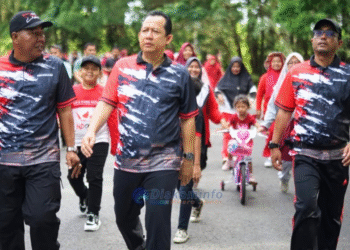 Peringati HUT RI ke-80 BBS Ikut Kegiatan Senam dan Jalan Sehat Bersama Masyarakat