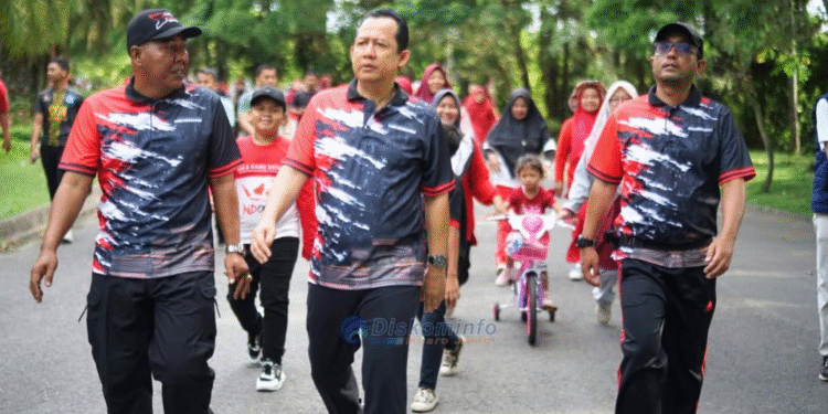 Peringati HUT RI ke-80 BBS Ikut Kegiatan Senam dan Jalan Sehat Bersama Masyarakat