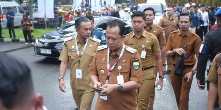 Sukseskan Program Indonesia Emas 2045 Bupati Muaro Jambi Dr. Bambang Bayu Suseno, SP, MM, M.Si Bersama Wakil Junaidi H. Mahir Hadiri Rakornas 2026