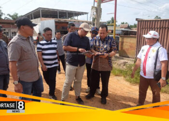 Bupati Muaro Jambi, Dr. Bambang Bayu Suseno Tinjau Lokasi Pembangunan Jalan Simpang Tiga Petaling