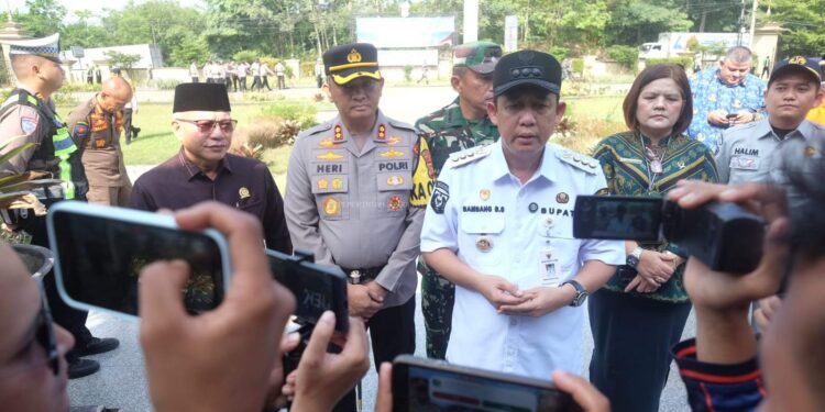 Bupati Muaro Jambi Bambang Bayu Suseno Tinjau Kesiapan Pengamanan Hari Raya Idul Fitri 1447 H