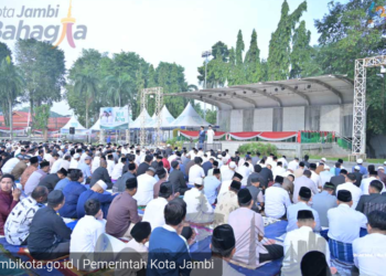 Walikota Jambi Salat Idul Adha Bersama Masyarakat Tekan Pentingnya Silaturahmi