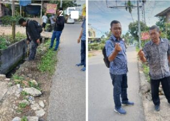 Warga Keluhkan Selokan di Jalan H.A. Ronisani Kota Jambi Belum Diperbaiki, Mengakibatkan Genangan