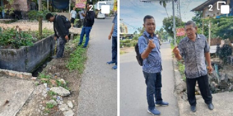 Warga Keluhkan Selokan di Jalan H.A. Ronisani Kota Jambi Belum Diperbaiki, Mengakibatkan Genangan