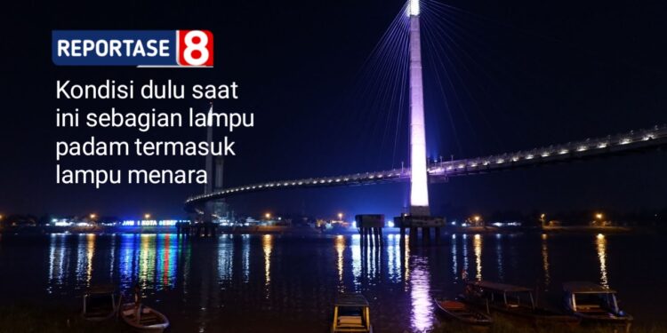 Penerangan Jembatan Gentala Arasy Sebagian Mati Total, Warga Pertanyakan Pengelolaan Pemprov Jambi