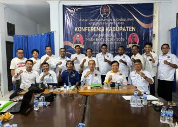 Mustopa Kembali Terpilih Pimpin PWI Kabupaten Muara Jambi Periode 2026-2029 pada Konferkab
