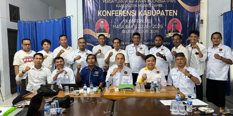 Mustopa Kembali Terpilih Pimpin PWI Kabupaten Muara Jambi Periode 2026-2029 pada Konferkab