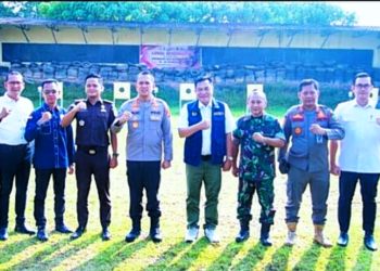 Bupati Muba Ikuti Lomba Menembak HUT Bhayangkara ke-80