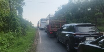 Kemacetan di Jalur Jambi–Palembang Mengular Hingga 2 Kilometer