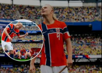 Erling Haaland Usai Cetak Gol Selebrasi Ala Viking Row