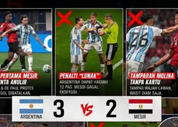 Kontroversi Pertandingan Piala Dunia 2026 antara Argentina melawan Mesir, Diduga ada Skenario FIFA